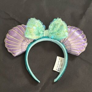 Disney Shell Sequin Bow Mouse Ears Headband - Little Mermaid